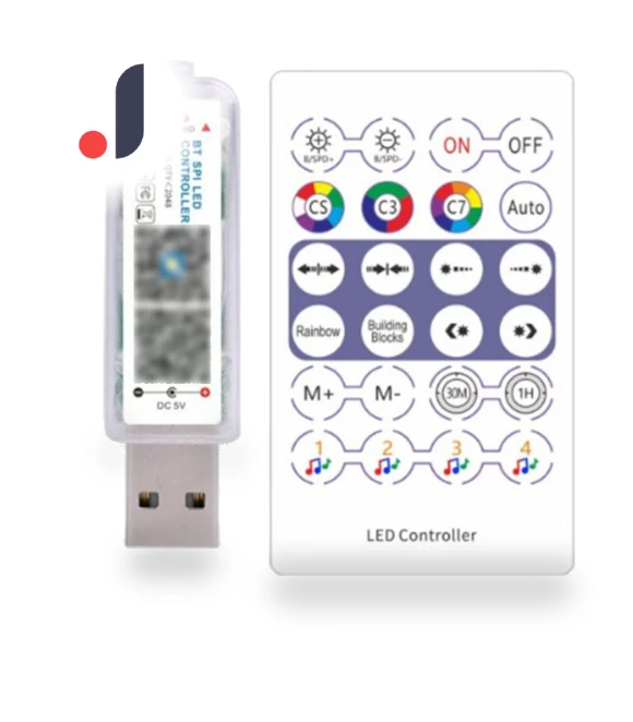 Bluetooth APP-Controlled 5V RGB Light Controller — Selfie Lights, banguai