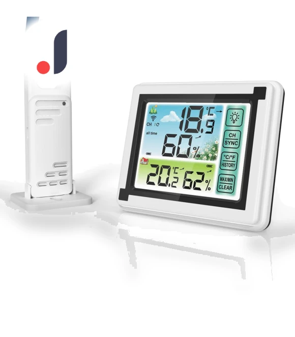 Color Touch Screen Wireless Thermometer Hygrometer — Home Climate Control, Global purchasing
