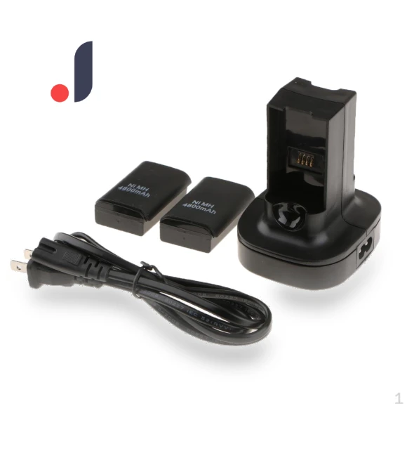 Dual Charging Station with 2 Rechargeable Batteries and USB Cable — Chargers, Hobbies mall