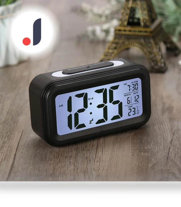 LCD Electronic Alarm Clock with Large Screen — Alarms & Clocks, Window glass film