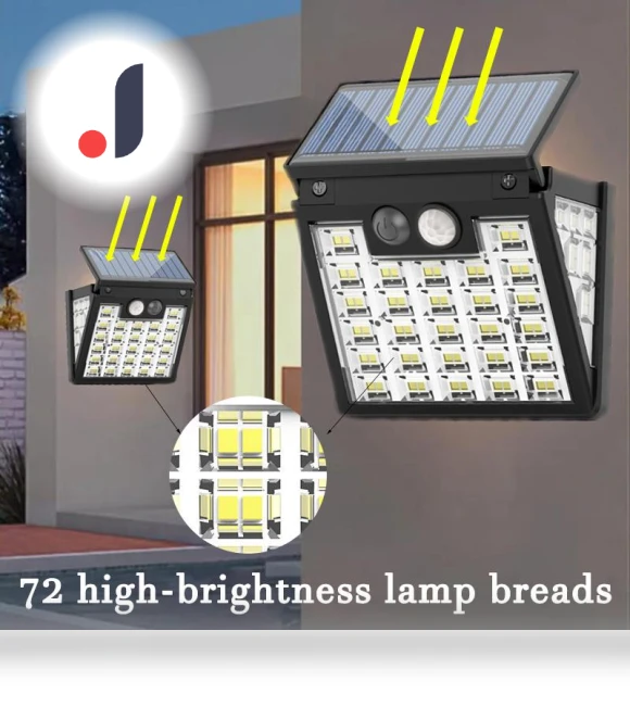 LED Motion Sensor Wall Lamp Solar Light — Outdoor Security & Flood Lighting, YH-Led Lighting