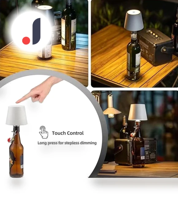Rechargeable Wireless Bottle Light Head with Touch Control — Book Lights, Skyfree