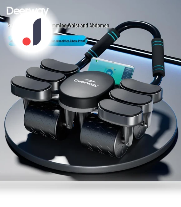 Smart 4-Wheel Ab Roller with Auto-Return — Core & Ab Trainers, Zoomer