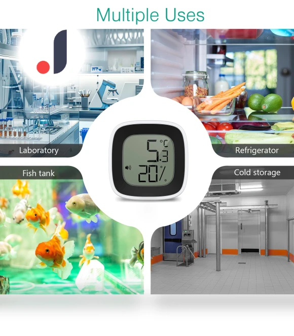 Smart Digital Hygrometer with Probe — Home Climate Control, Leisure outdoor