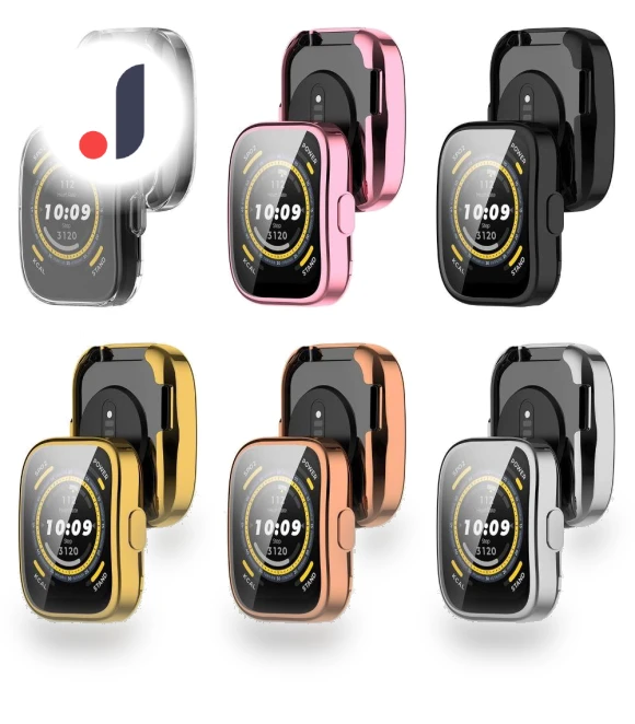Smart TPU Case Bumper Protective Shell with Screen Protector — Smartwatch Protectors, angunda