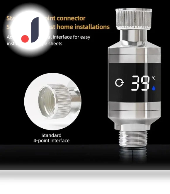 Touch Control LED Display Waterproof Shower Thermometer — Home Climate Control, Zhiruei