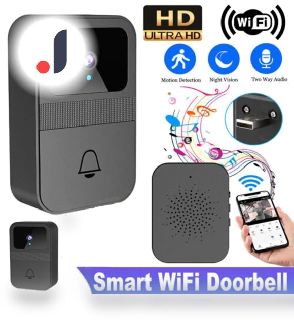 Wireless Smart Doorbell with Night Vision — Smart Home Security, leerpai