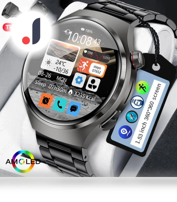 2-in-1 Headphones Compass Smart Watch — Wearable Accessories, SACOSDING