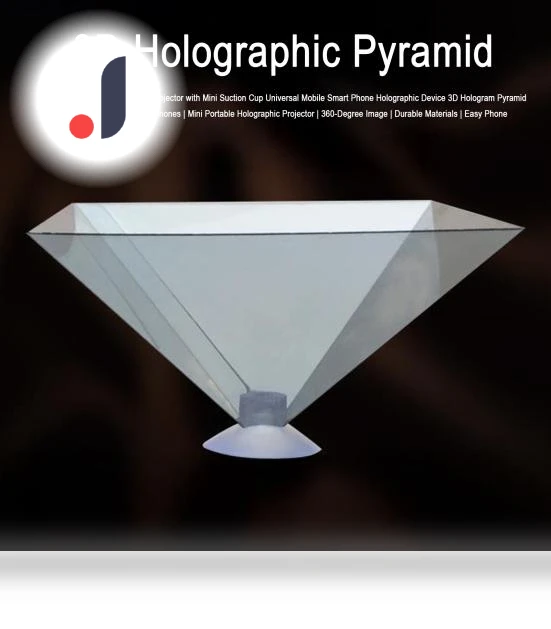 3D Hologram Pyramid Display Projector — 3D Glasses, Home Textile Star