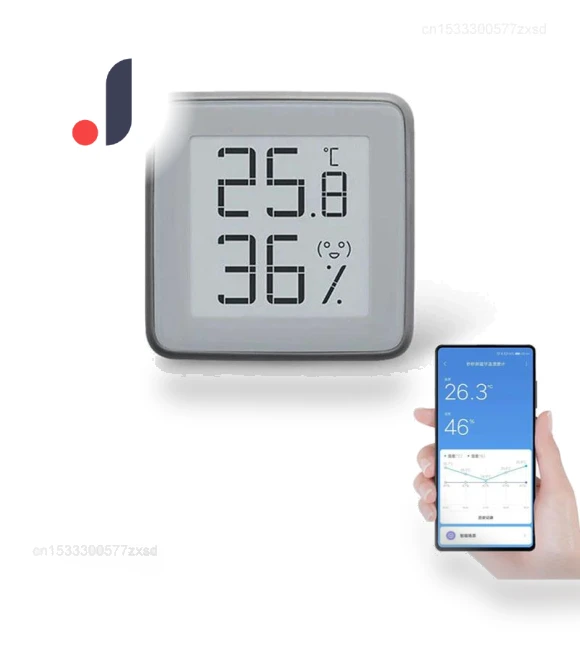 Bluetooth Thermometer with E-Ink Screen — Home Climate Control, Leisure outdoor