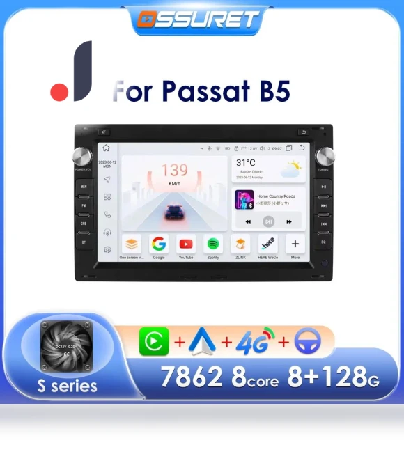 Carplay 4G AI GPS Car Stereo — In-Dash, OSSURET
