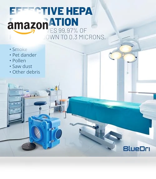 HEPA Air Scrubber — HVAC Filtration, BlueDri