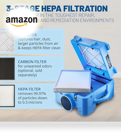 HEPA Air Scrubber — HVAC Filtration, BlueDri