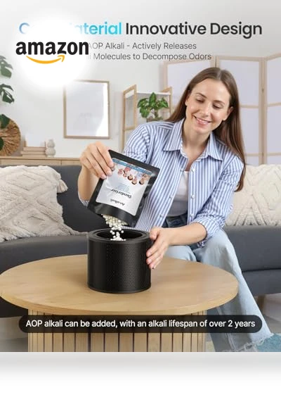 Large Room Air Purifier with HEPA and AOP Alkali Bucket — Activated Carbon Air Purifiers, BWS Alkali Inc.