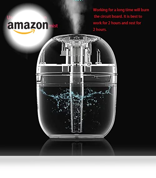 Mini Humidifier with 7 Color LED — Air Moisturizers, HOTFFISH