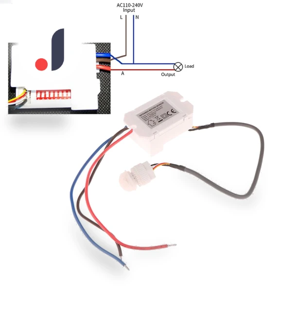 Mini Recessed PIR Ceiling Occupancy Motion Sensor Detector Light Switch — Motion Sensors, JOHO
