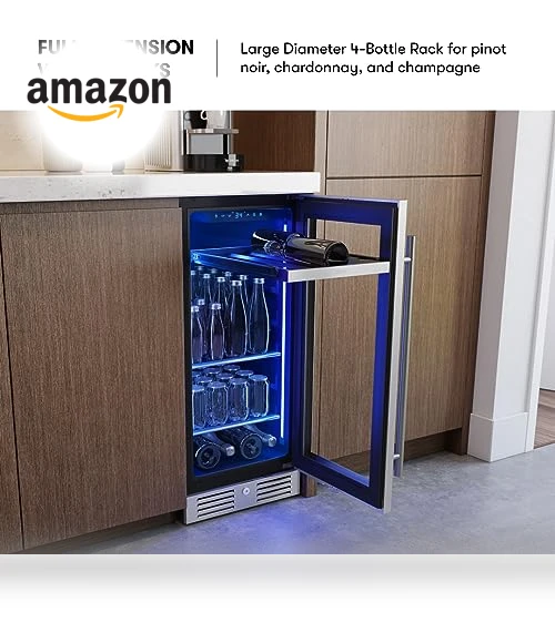 Slim Wine Fridge & Beverage Refrigerator — Wine Storage Solutions, Zephyr