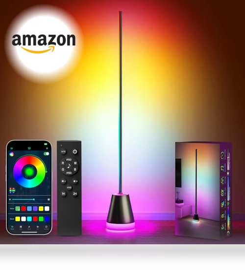 Smart RGB LED Corner Floor Lamp — Standing Lights, Keepsmile