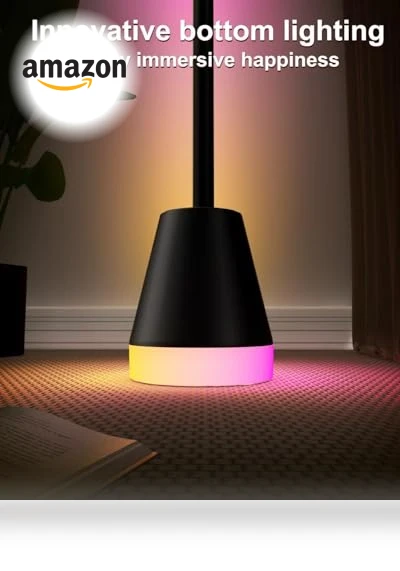 Smart RGB LED Corner Floor Lamp — Standing Lights, Keepsmile