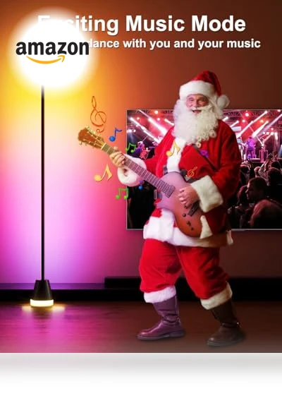 Smart RGB LED Corner Floor Lamp — Standing Lights, Keepsmile