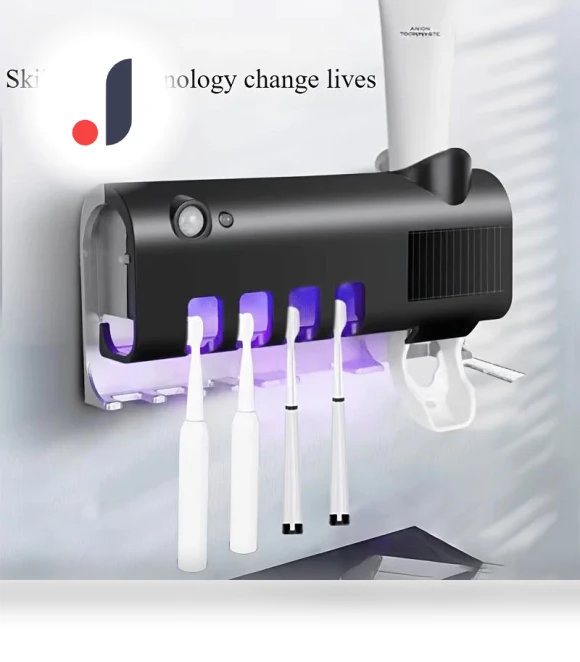 Smart Toothbrush Holder with Automatic Dispenser — Toothbrush Holders, weve