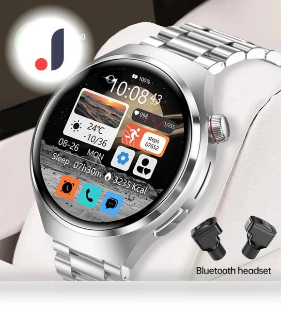 Smart Watch with NFC, Heart Rate Monitor, Bluetooth Calls, GPS — Wearable Accessories, SACOSDING