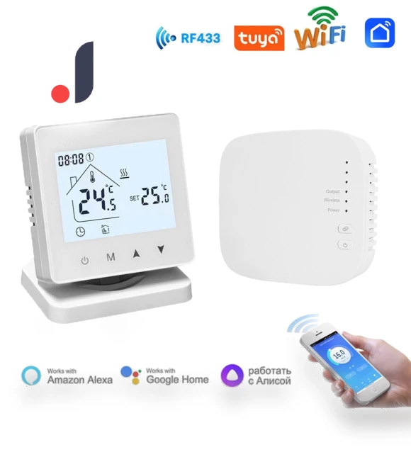 Smart WiFi Wall-Mounted Boiler and Hydraulic Heating Thermostat — HVAC Controls, Discount Domain