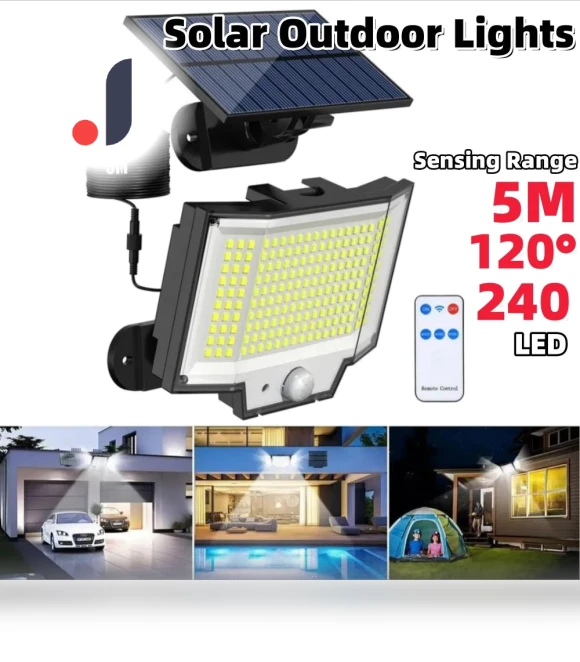 Solar LED Motion Sensor Light — Outdoor Security & Flood Lighting, YH FlashLight