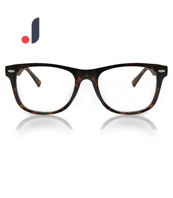 Square Tortoise Fashion Men Eyeglasses — Sunglasses, SmartBuy Collection