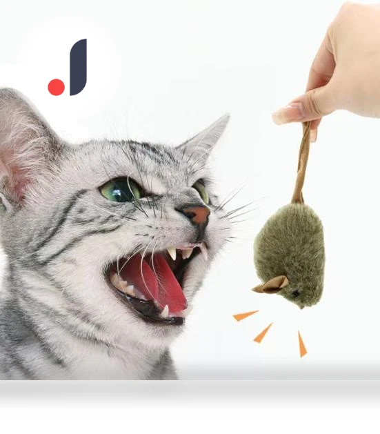 Squeaky Plush Mice for Cats — Mice & Animals, Pet park