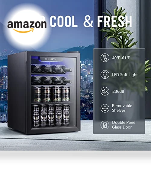 Wine Cooler Cabinet Beverage Refrigerator — Drink Coolers, Antarctic Star