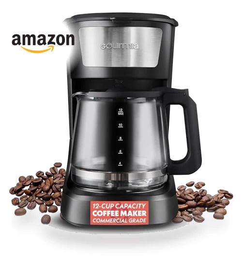 12-Cup One-Touch Drip Coffee Maker — Brewing Excellence, Gourmia