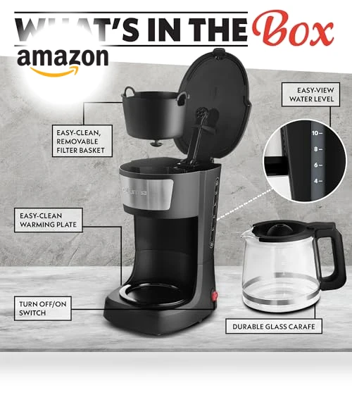 12-Cup One-Touch Drip Coffee Maker — Brewing Excellence, Gourmia