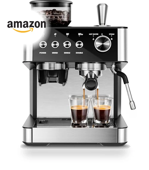 15 Bar Espresso Machine with Grinder — Coffee & Espresso Combos, Kismile