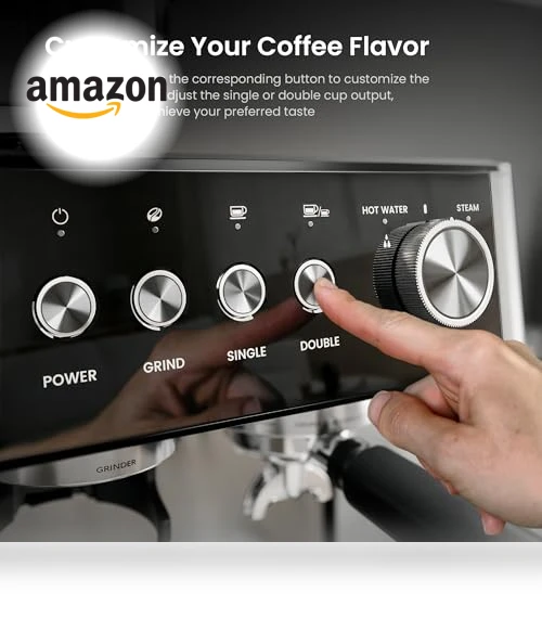 15 Bar Espresso Machine with Grinder — Coffee & Espresso Combos, Kismile