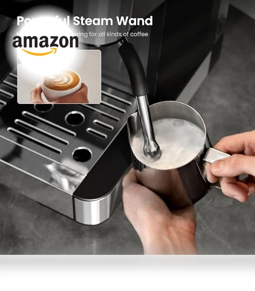 15 Bar Espresso Machine with Grinder — Coffee & Espresso Combos, Kismile