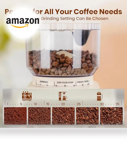 20 Bar Espresso Coffee Machine with Burr Grinder Set — Coffee & Espresso Combos, Gevi