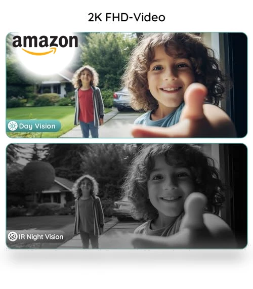2K HD Wireless Doorbell Camera — Smart Home Security, BOIFUN
