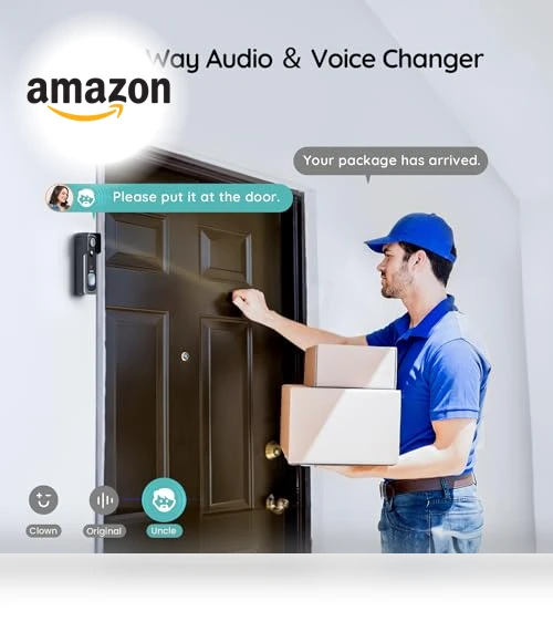 2K HD Wireless Doorbell Camera — Smart Home Security, BOIFUN
