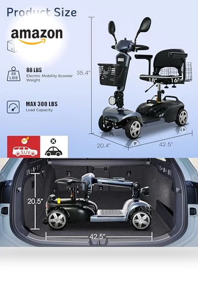 4 Wheel Mobility Scooter — Electric Self-Balancing Scooters, MIHAYO