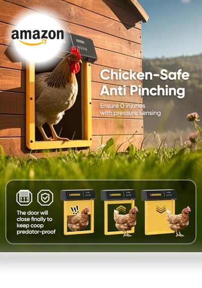 Automatic Chicken Coop Door — Poultry Hydration Solutions, LARKBIRD