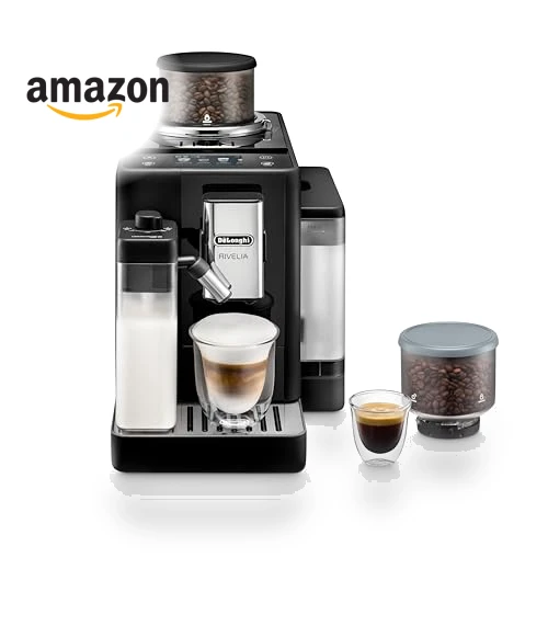 Automatic Espresso Machine with Grinder & Milk Frother — Coffee & Espresso Combos, De'Longhi
