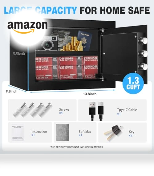 Biometric Fingerprint Safe — Cabinet Safes, VaultHex