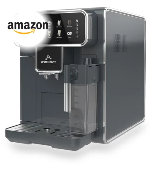 Fully Automatic Coffee Maker with Built-in Grinder — Brewing Excellence, Chef Robot