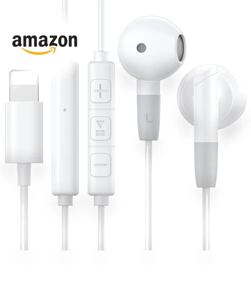 HiFi Stereo Earphones with Mic & Volume Control — In-Ear Headphones, Tapo