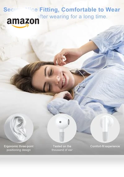 HiFi Stereo Earphones with Mic & Volume Control — In-Ear Headphones, Tapo