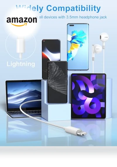 HiFi Stereo Earphones with Mic & Volume Control — In-Ear Headphones, Tapo