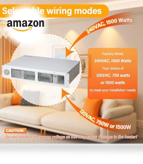 Kickspace Heater with Thermostat — Portable Heating Solutions, Leafinnerin