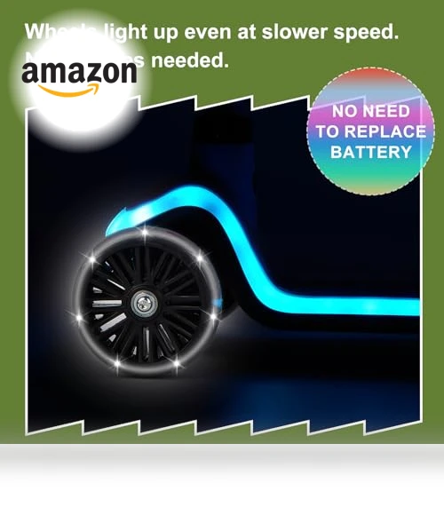 Light-Up Kids Scooter — Balance Bikes, Rahmory