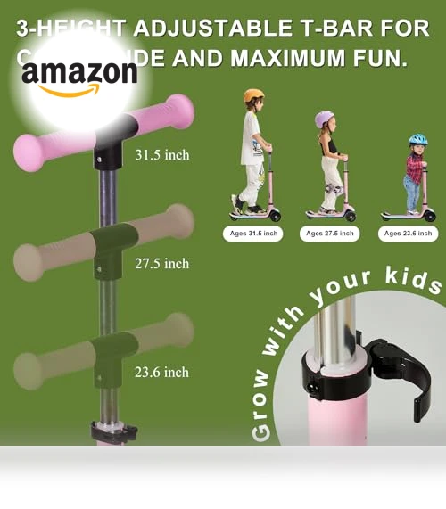Light-Up Kids Scooter — Balance Bikes, Rahmory